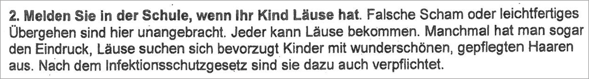 Läuse zum Aussuchen schöner Haare verpflichtet