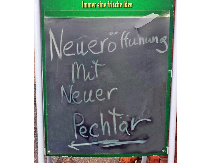 Neueröffnung mit Neuer Pechtär